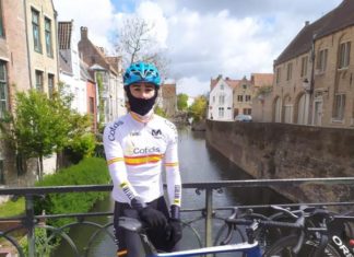 jaime andres mariño, de Boadilla del Monte, integrante de seleccion española ciclismo adaptado en copa del mundo de Belgica 2021