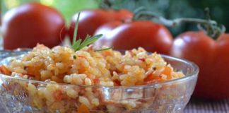 Arroz con pimientos, zanahoria y Romero, receta Cocina y Aficiones