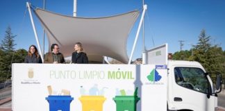 Paloma Martín, consejera de Medio Ambiente, visita el punto limpio de Boadilla del Monte