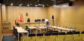 Sala para macrojuicios cedida por el Ayuntamiento a la Comunidad de Madrid, partido judicial de Móstoles