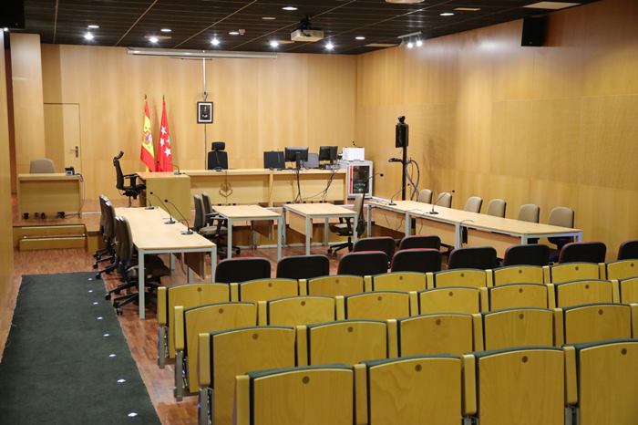 Sala para macrojuicios cedida por el Ayuntamiento a la Comunidad de Madrid, partido judicial de Móstoles