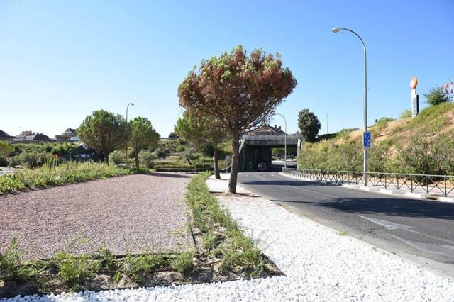 Tunel en la avenida Miguel Ángel Cantero Oliva Boadilla del Monte