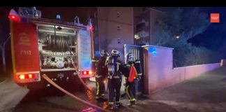 bomberos comunidad de madrid acuden a boadilla del monte por explosion e incendio en trastero