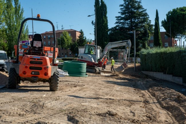 Obras del centro de transformación para el suministro eléctrico del recinto ferial de Boadilla del Monte