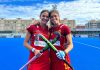 Flor y Coti Teves, jugadoras de la selección española de hockey y vecinas de Boadilla del Monte