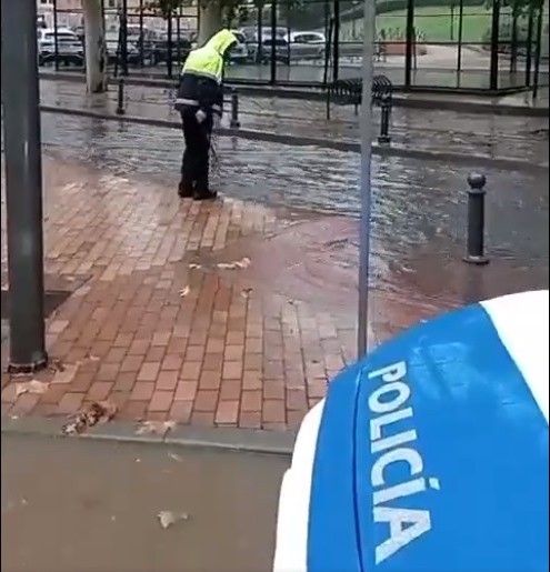 Boadilla del Monte Intervencion Policia Local Boadilla del Monte durante la DANA del 3 septiembre 2023