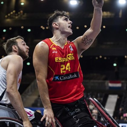 'Pincho' Ortega, jugador de la selección española de baloncesto en silla de ruedas