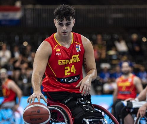 'Pincho' Ortega, jugador de la selección española de baloncesto en silla de ruedas