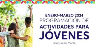 Programación para las actividades de la Casa de la Juventud en Boadilla del Monte