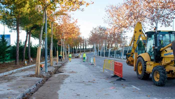 Boadilla del Monte Obras carril bici boadilla del monte diciembre 2023