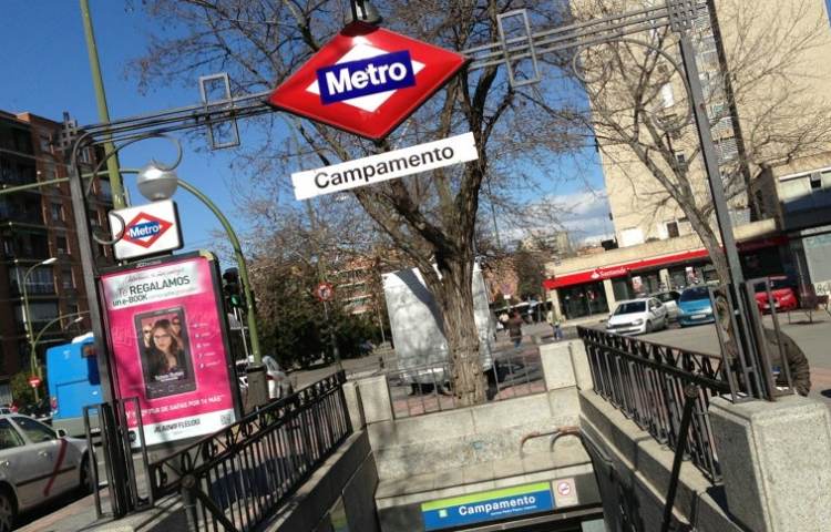 estacion de metro de campamento en Madrid foto carlos Lafuente