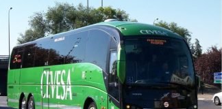 Bus interurbano de la Comunidad de Madrid.