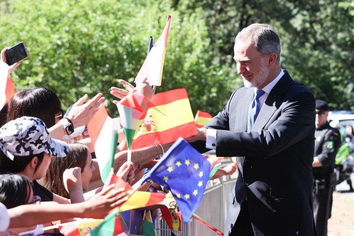 El rey Felipe VI en el Monasterio de San Jerónimo de Yueste el 14 de junio de 2024 foto Casa de SM el Rey