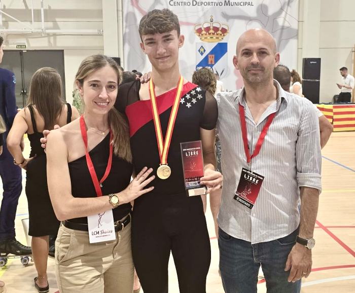 Guillermo Gómez del CPA Boadilla del Monte tras conquistar el oro en el Campeonato de España 2024