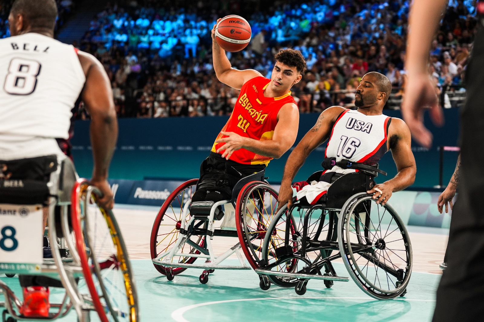 Pincho Ortega Ignacio Pincho Ortega en partido contra Estados Unidos de Juegos Paralimpicos de Paris 29 agosto 2024