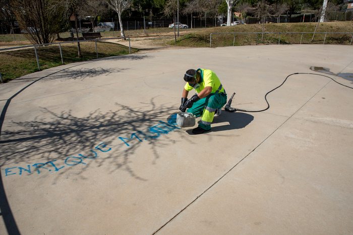 Boadilla del Monte ha eliminado más grafitis de la vía pública el último año