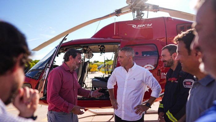 La Comunidad invierte casi medio millón de euros en la ampliación del helipuerto del Parque de Bomberos de Las Rozas