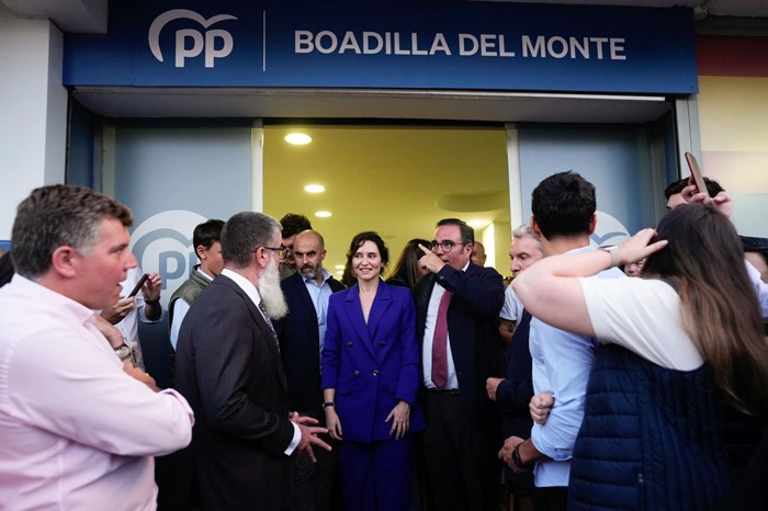 Isabel Díaz Ayuso en la nueva sede del PP en Boadilla del Monte 30 septiembre 2024