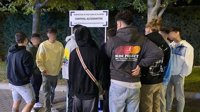 Jovenes en fiestas de Boadilla del Monte octubre 2024