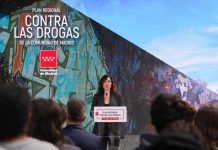 Isabel Díaz Ayuso en la presentación del I Plan Regional contra las Drogas noviembre 2024