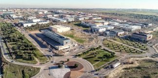 Colegios Compartidos Vista aerea poligono Prado del Espino Boadilla del Monte foto empresaspradodelespino