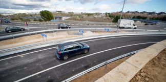 Apertura del tercer carril desde la M-513 y avda. Infante D. Luis a la autovía M-50 en Boadilla del Monte 19 diciembre 2024