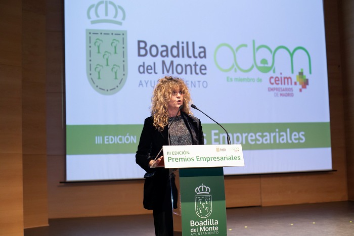 Ana Aller presidenta de la Asociación de Comercio de Boadilla del Monte en diciembre 2024