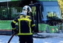 Intervencion de bombero de la comunidad de madrid