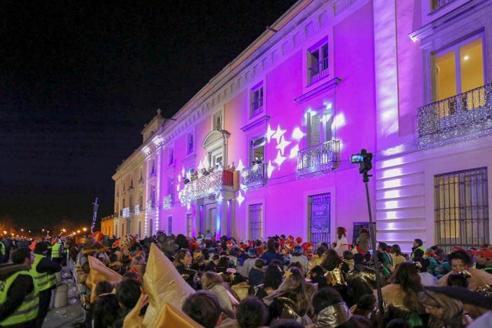 cabalgata de reyes magos 2019 Boadilla del Monte vista Palacio Infante D. Luis