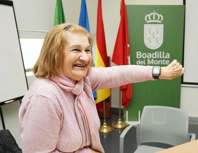 usuaria del servicio de Teleasistencia de Boadilla del Monte 2023 Foto Ayto. Boadilla