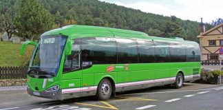 Autobus interurbano a la Sierra de la Comunidad de Madrid