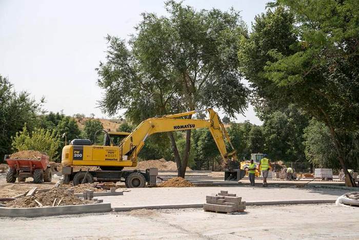 Obras de rehabilitación del paseo de Madrid en Boadilla del Monte 2018