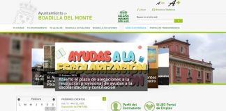 pagina web del Ayuntamiento de Boadilla del Monte pantallazo 12 febrero 2025