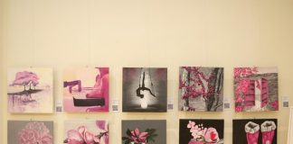 Exposicion de pintura en Boadilla del Monte Arte por ellas, sobre el cáncer de mama abril 2025
