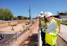 Obras de soterramiento de la A-5 visita del alcalde de Madrid Jose Luis Martínez Almeida 23 abril 2025