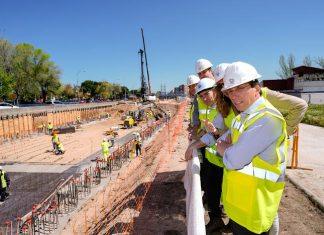 Obras de soterramiento de la A-5 visita del alcalde de Madrid Jose Luis Martínez Almeida 23 abril 2025