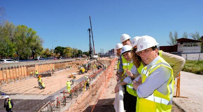 Obras de soterramiento de la A-5 visita del alcalde de Madrid Jose Luis Martínez Almeida 23 abril 2025