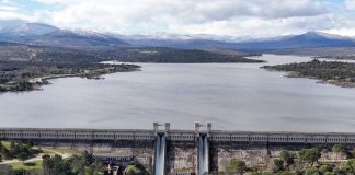 Pantano Riosequillo en la Comunidad de Madrid marzo 2025