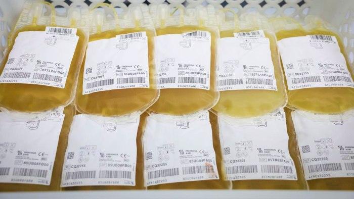 Bolsas de plasma en la Comunidad de Madrid