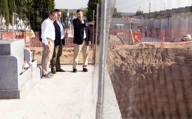 obras de ampliación del cementerio de Boadilla del Monte junio 2025