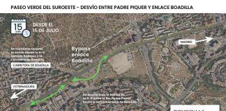 Nueva afectación en la autovía A-5 por el Paseo Verde del Suroeste en Madrid