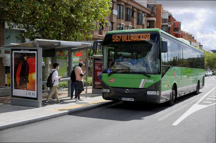 Autobus interurbano en Boadilla del Monte