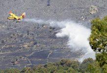 Incendio forestal en la Comunidad de Madrid año 2020