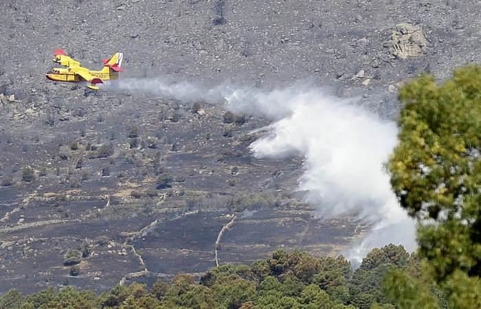 Incendio forestal en la Comunidad de Madrid año 2020