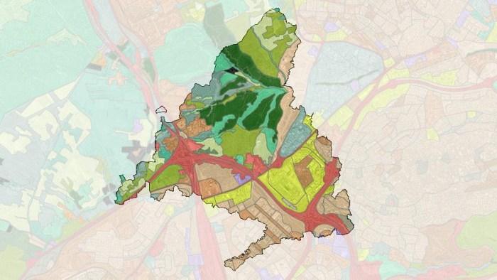 mapa de suelo en la Comunidad de Madrid