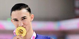 Patinador Guillerno Gómez con el oro mundial 20 octubre 2025 FOTO Raniero Corbelletti