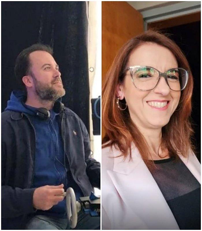 Curro Velazquez y LLum Barrera vecinos de Boadilla del Monte, integrantes de la película Coartadas noviembre 2025