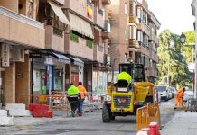 Obras de remodelación casco historico Boadilla del Monte febrero 2026