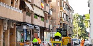 Obras de remodelación casco historico Boadilla del Monte febrero 2026