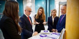 Punto violeta en oficina de la Agencia Tributaria en la Comunidad de Madrid marzo 2026